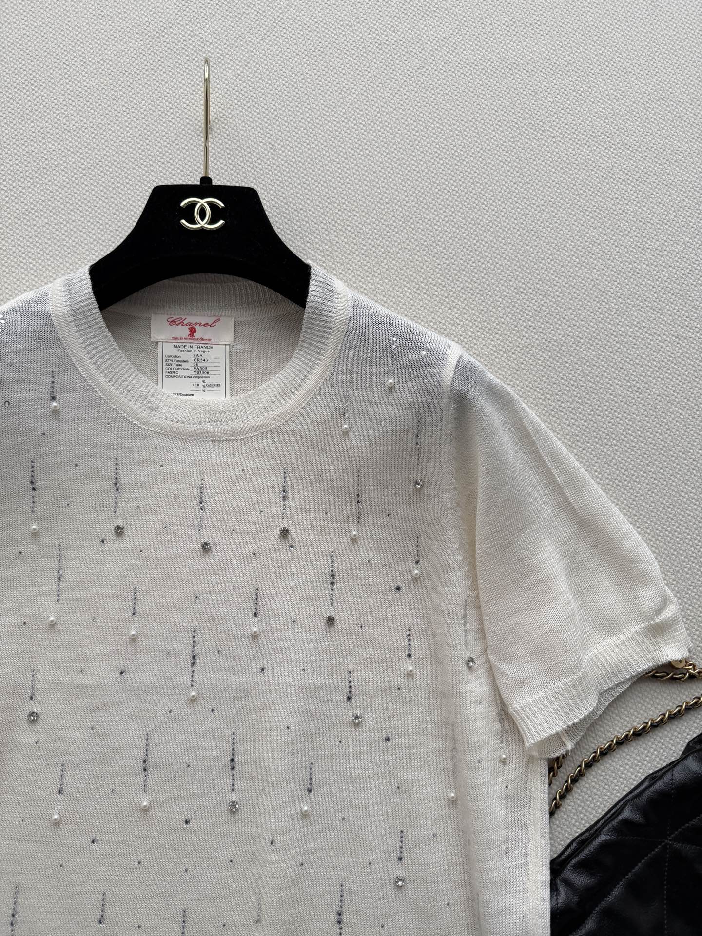 CHANEL 26S SHORT-SLEEVE KNIT TOP STYLE 1156