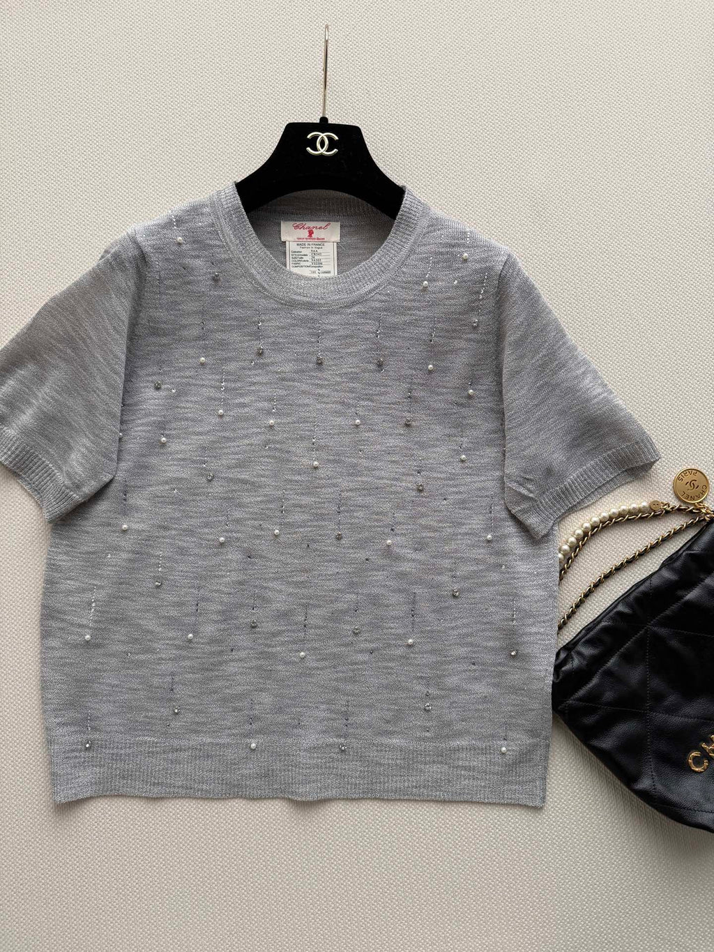 CHANEL 26S SHORT-SLEEVE KNIT TOP STYLE 1155