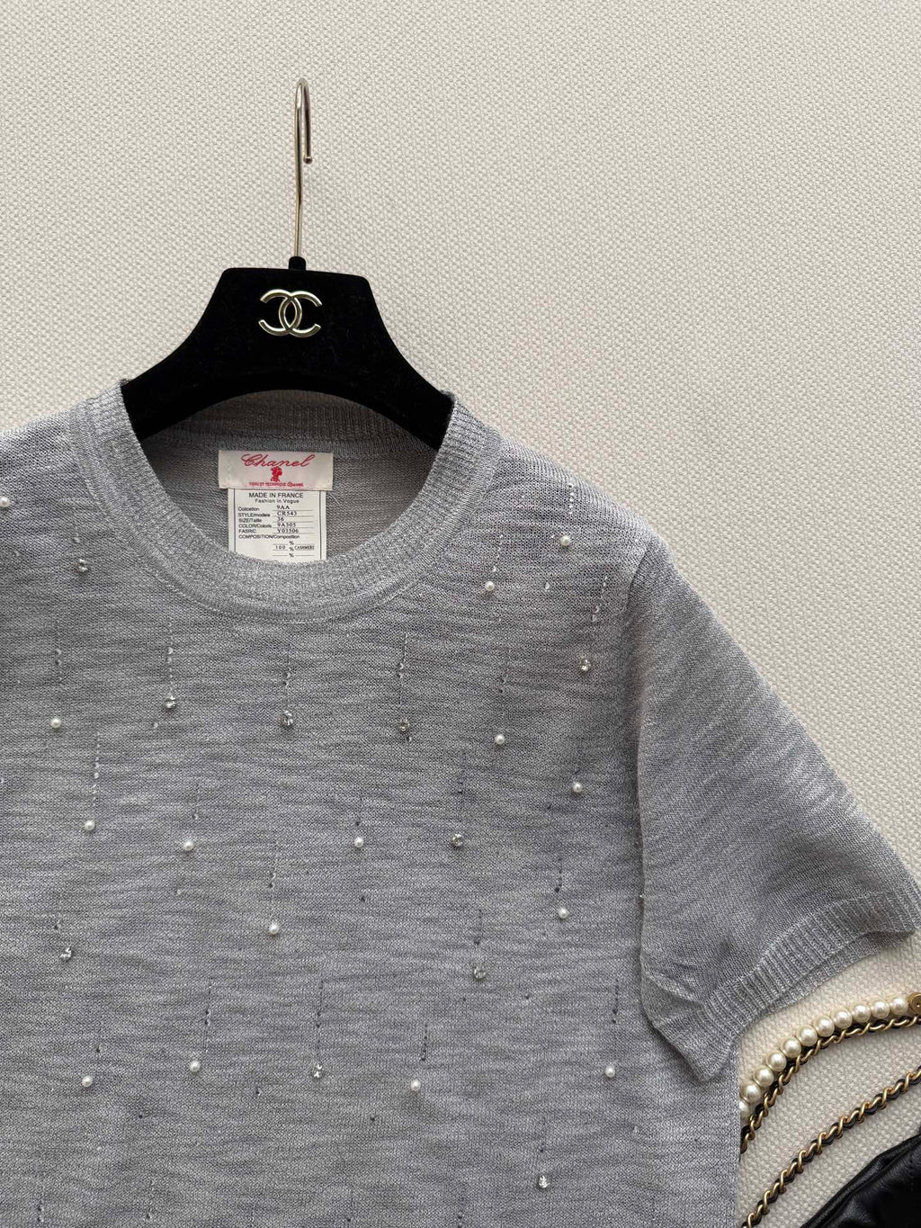 CHANEL 26S SHORT-SLEEVE KNIT TOP STYLE 1155