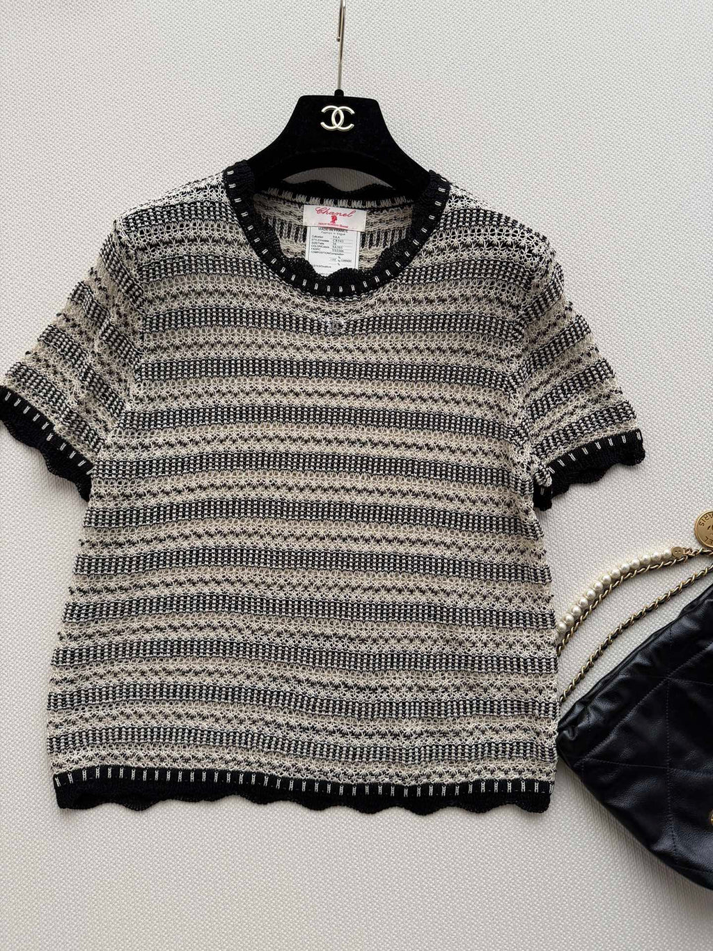 CHANEL 26S SHORT-SLEEVE KNIT TOP STYLE 1154