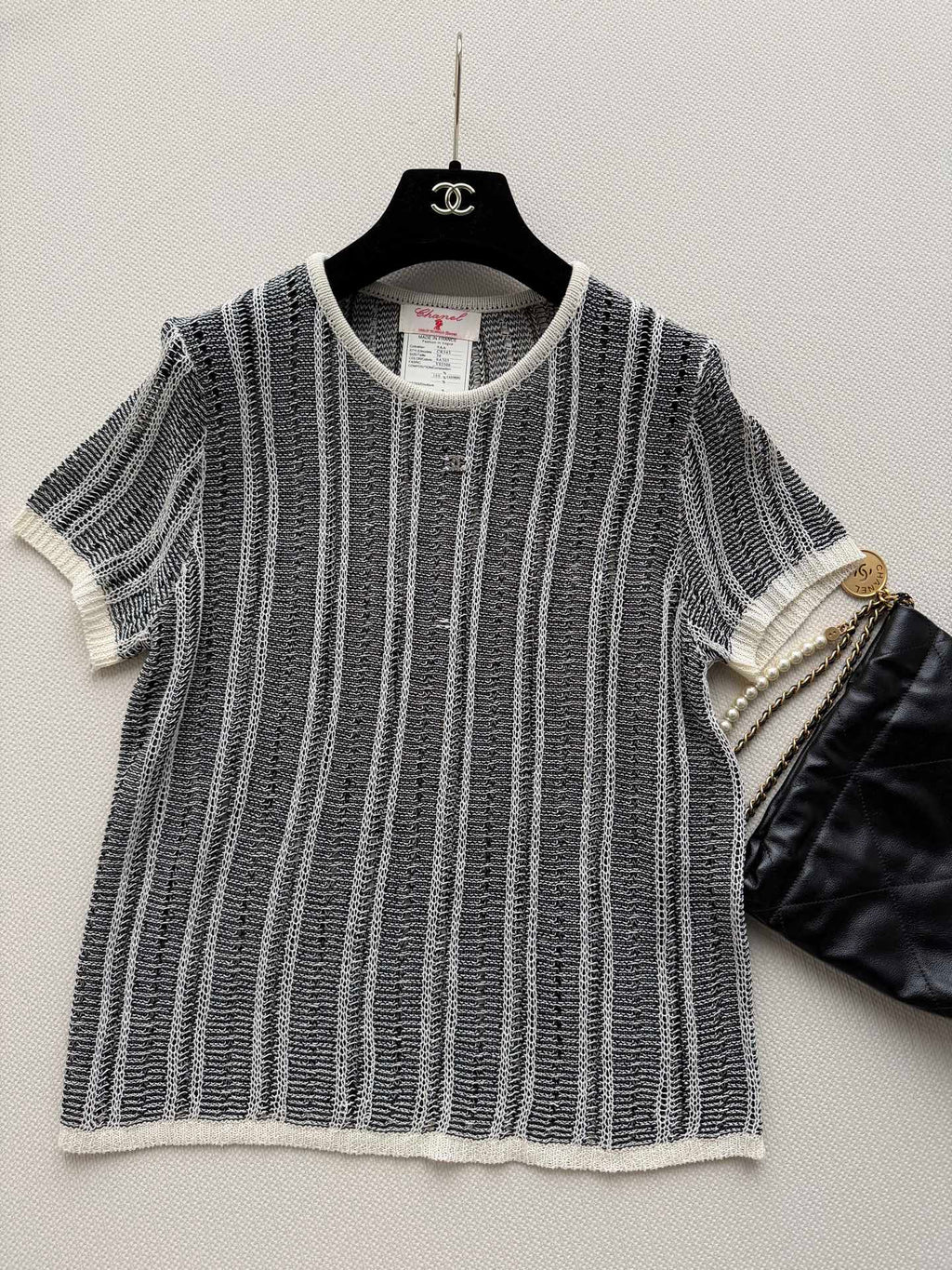 CHANEL 26S SHORT-SLEEVE KNIT TOP STYLE 1153