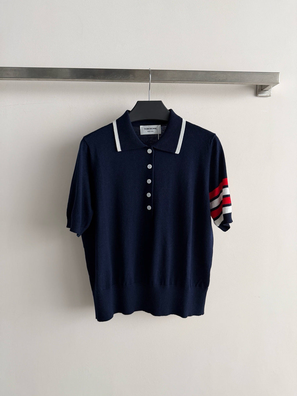 THOM 26S SHORT SLEEVE POLO KNIT TOP STYLE 236