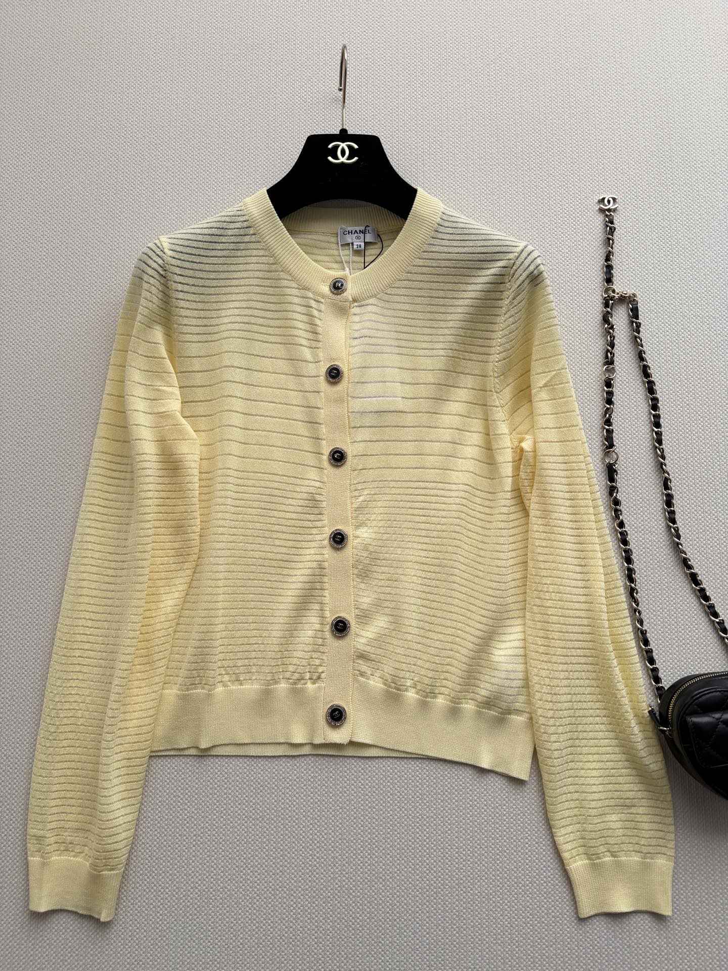 CHANEL 26S MINT KNIT CARDIGAN 1329