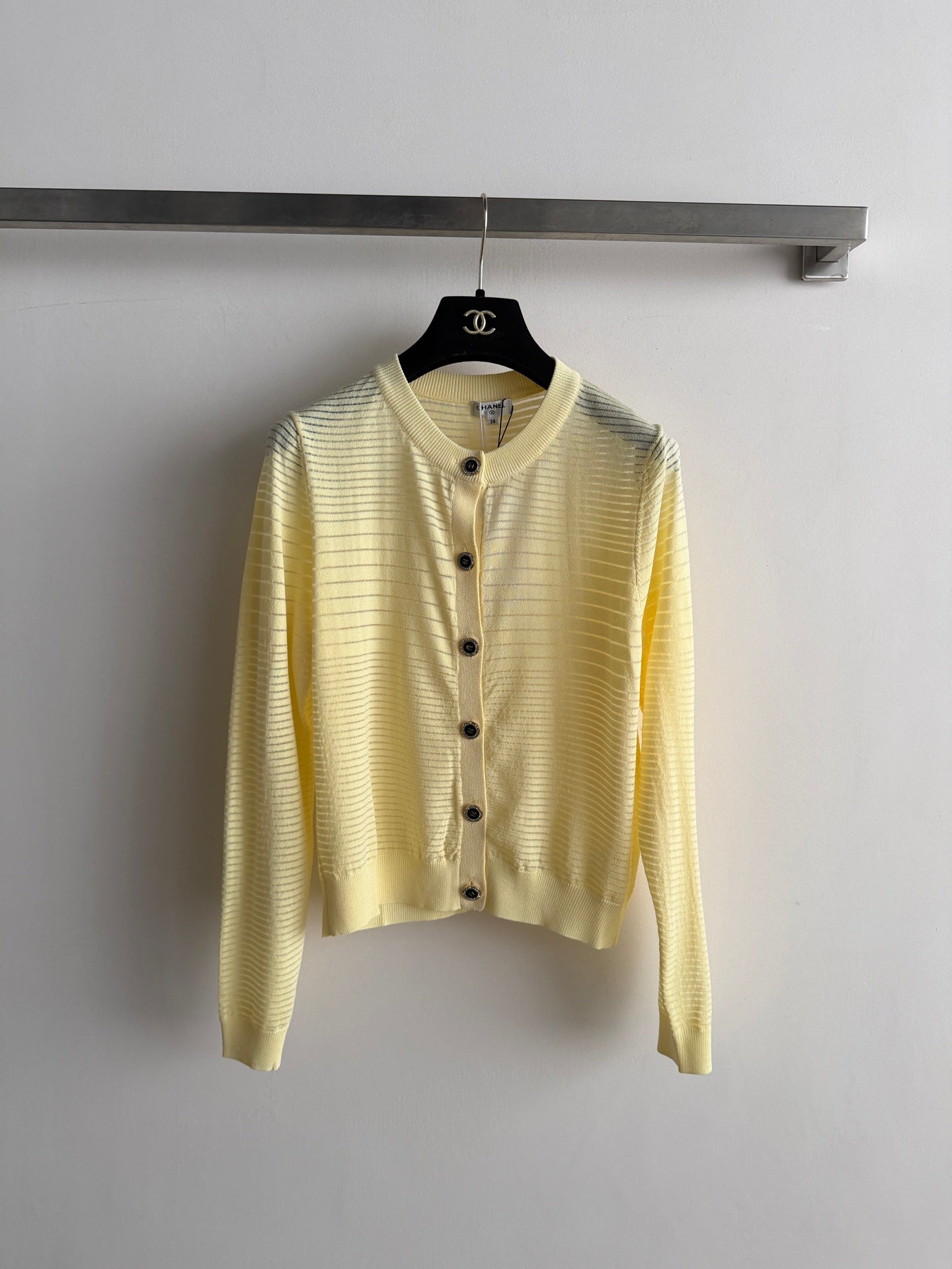 CHANEL 26S MINT KNIT CARDIGAN 1329