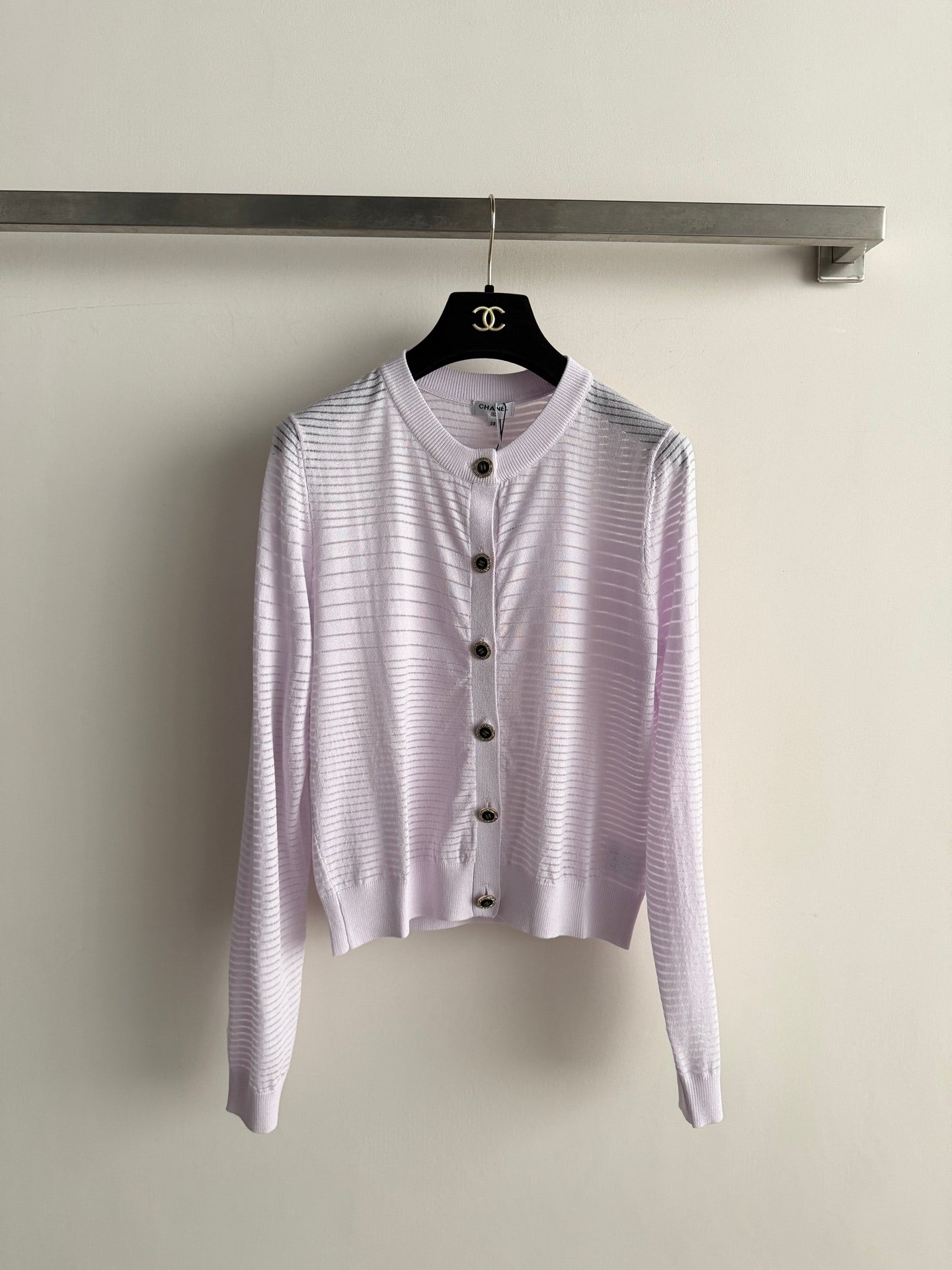 CHANEL 26S MINT KNIT CARDIGAN 1328