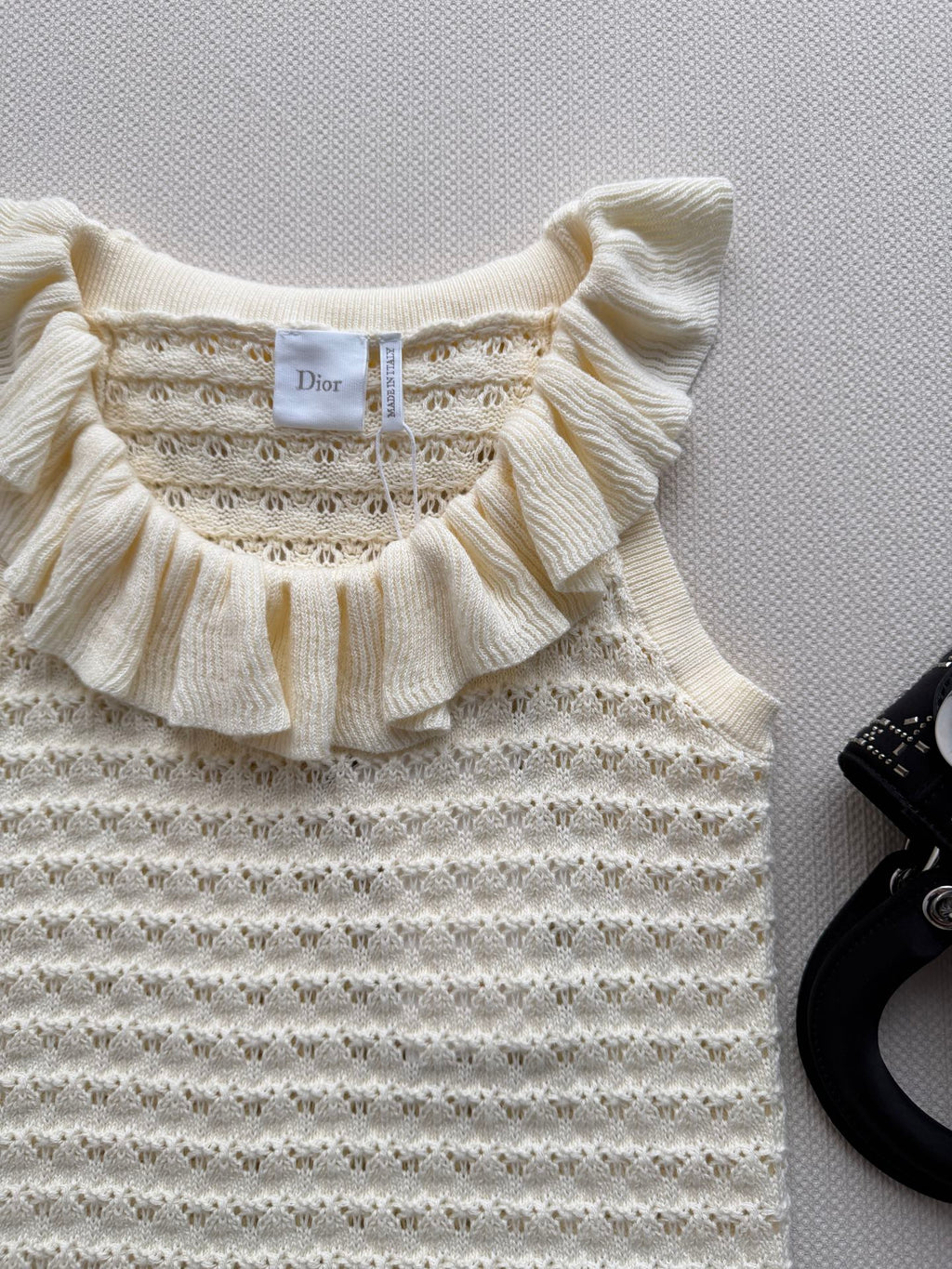 DIOR 26S PLEATED KNITTED VEST 1309