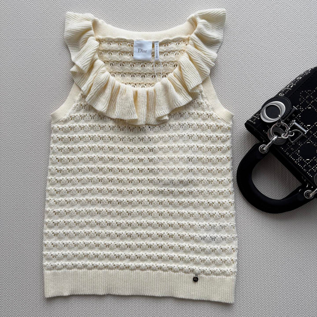 DIOR 26S PLEATED KNITTED VEST 1309