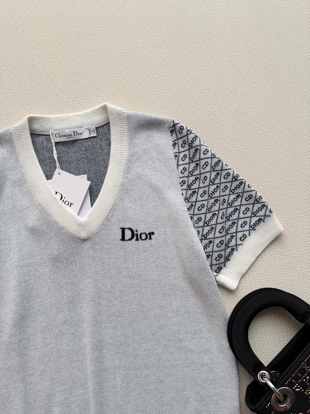 DIOR 26S SHORT-SLEEVE KNIT TOP 1308