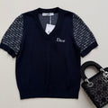DIOR 26S SHORT-SLEEVE KNIT TOP 1306