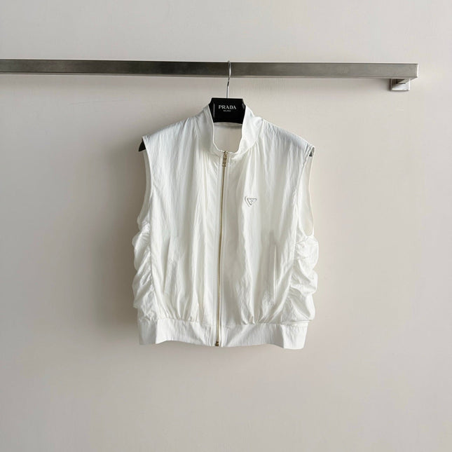 PRADA 26S SLEEVELESS ZIP-UP VEST 1093