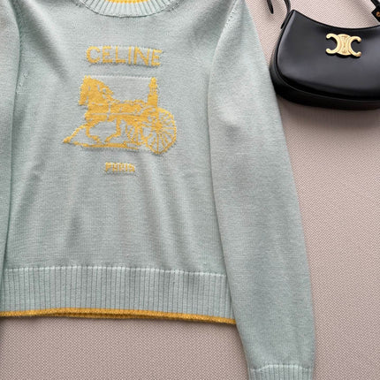 CELINE 26S CREWNECK KNIT SWEATER 599