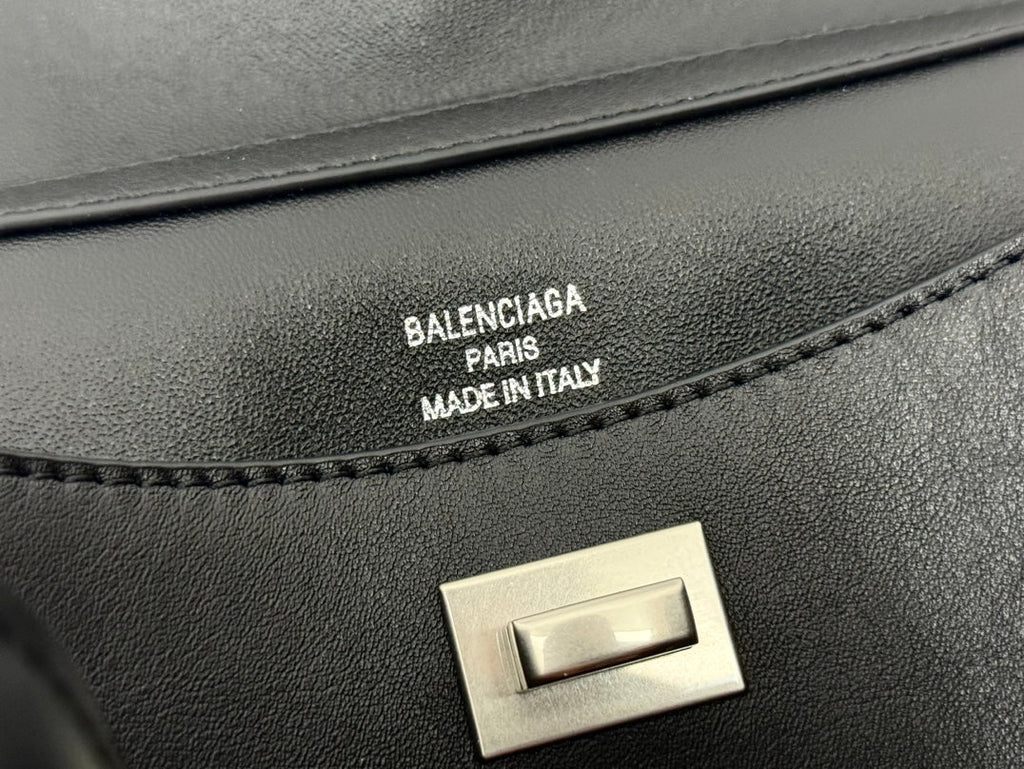 RODEO MINI BAG 22 IN BLACK SMOOTH CALFSKIN SILVER HARDWARE