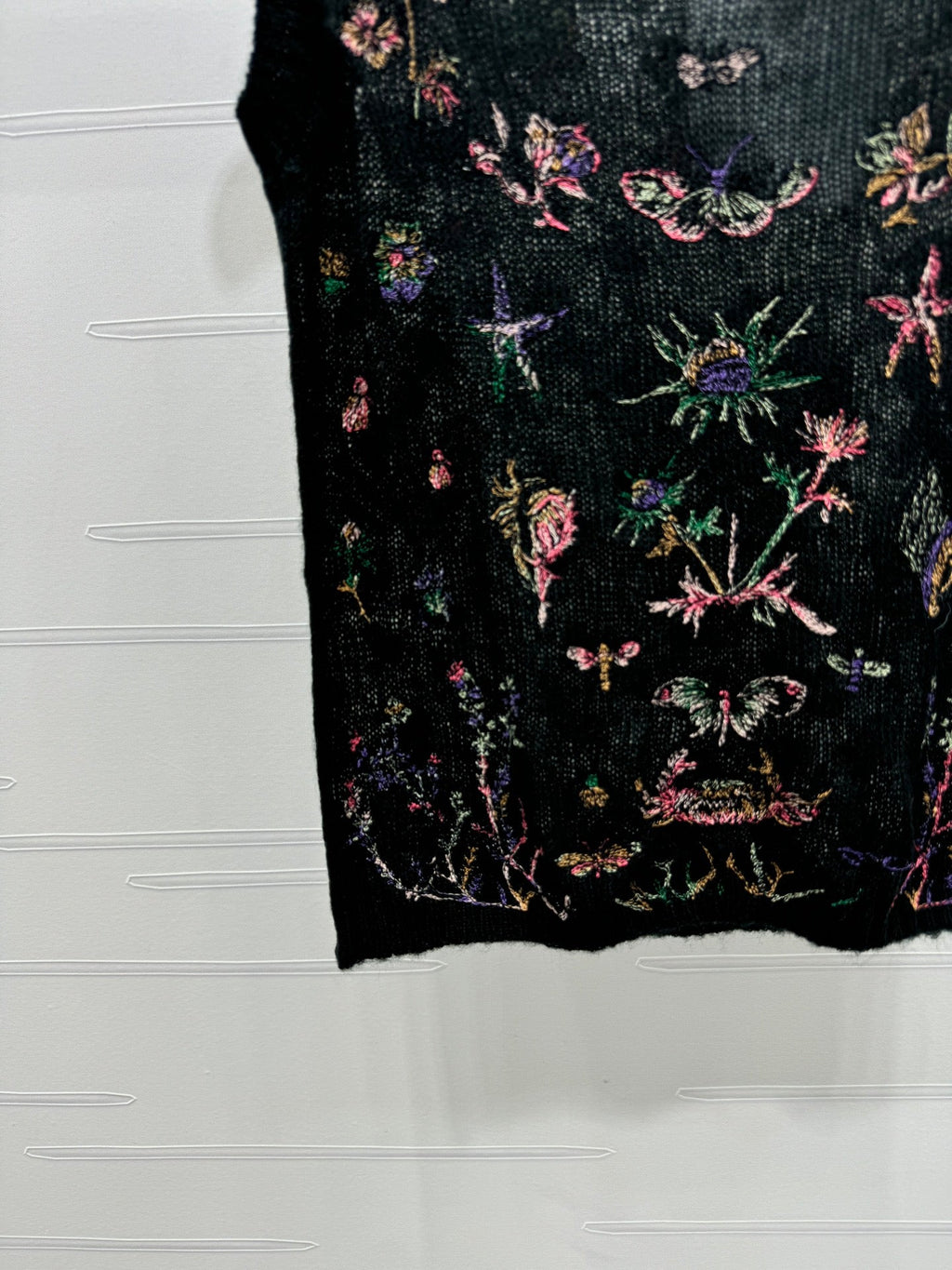DIOR FLORAL EMBROIDERED KNITTED TANK TOP 276692
