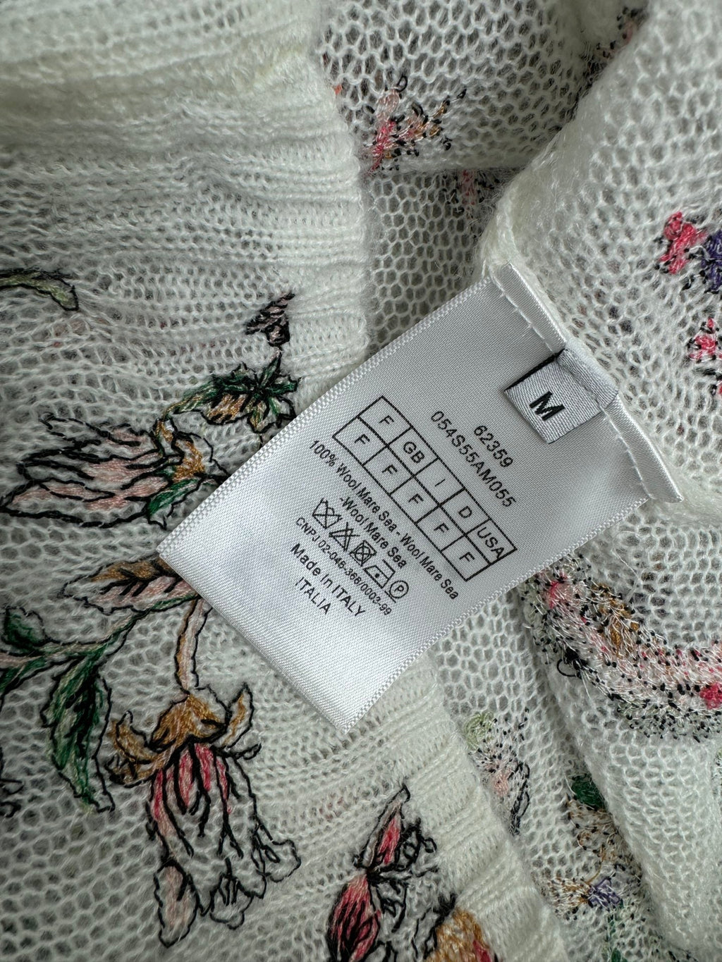 DIOR FLORAL EMBROIDERED KNITTED TANK TOP 276693