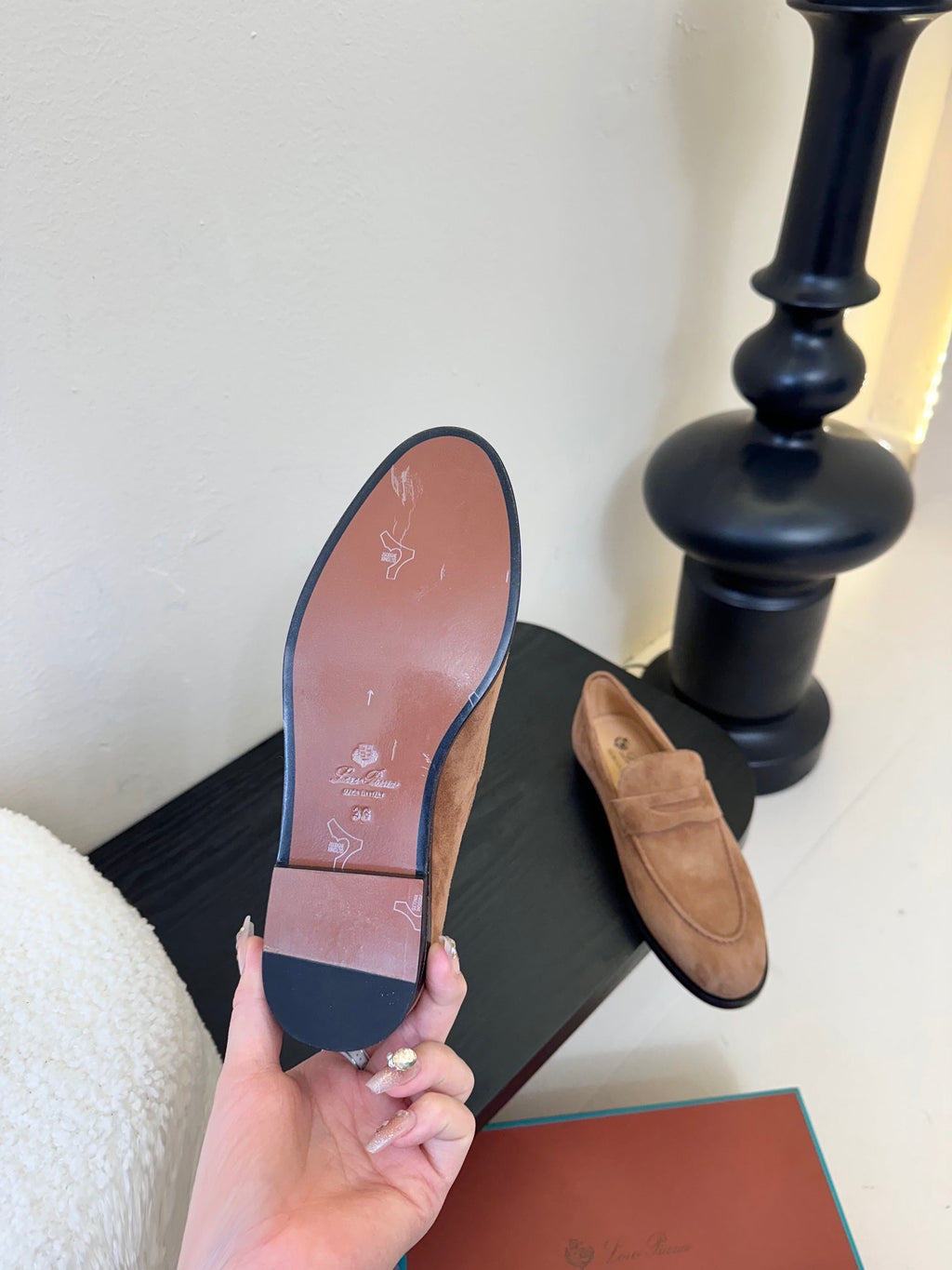 CLASSIC LOAFERS IN TERRACOTTA SUEDE