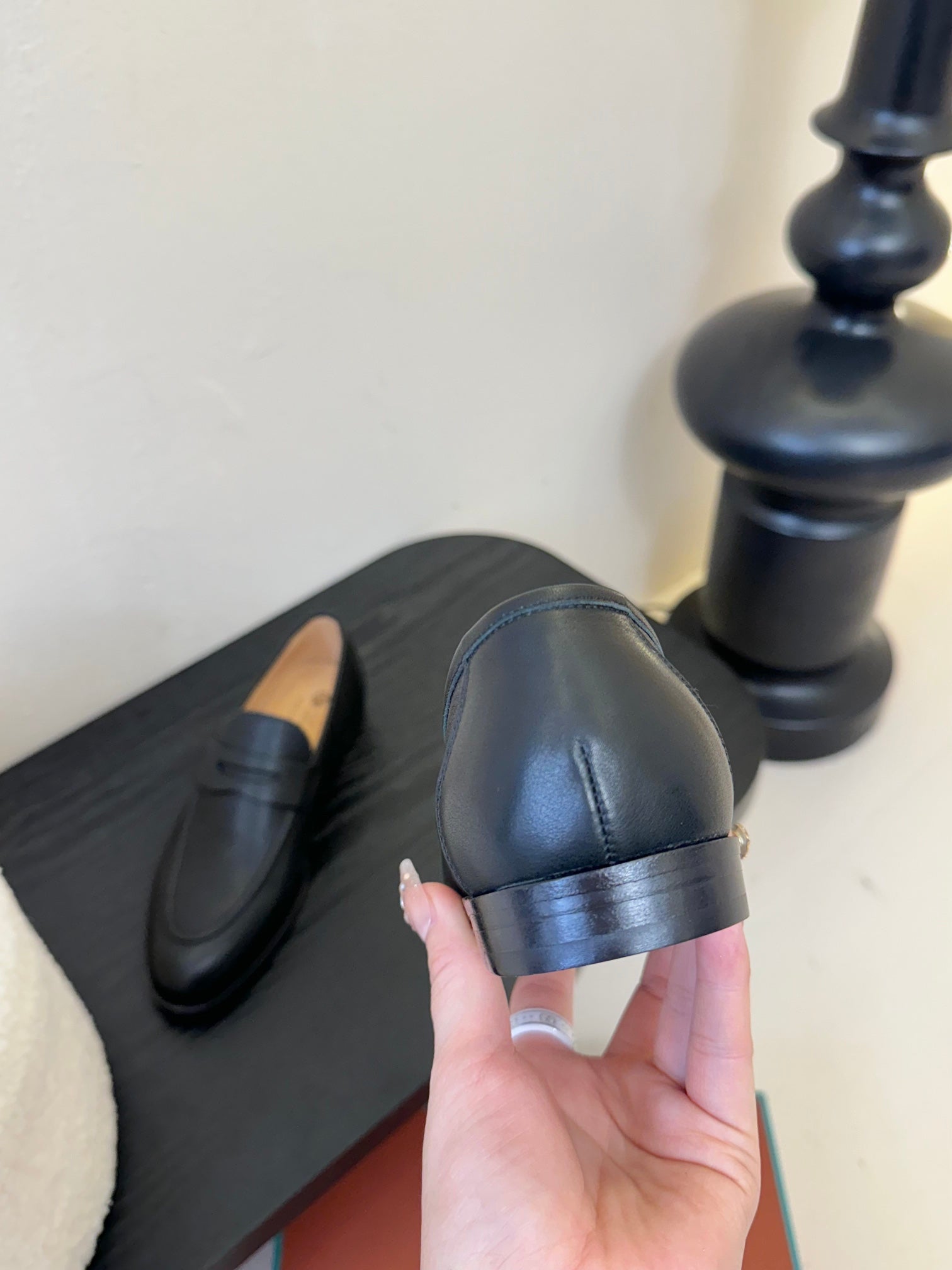 LOAFERS IN BLACK LAMBSKIN