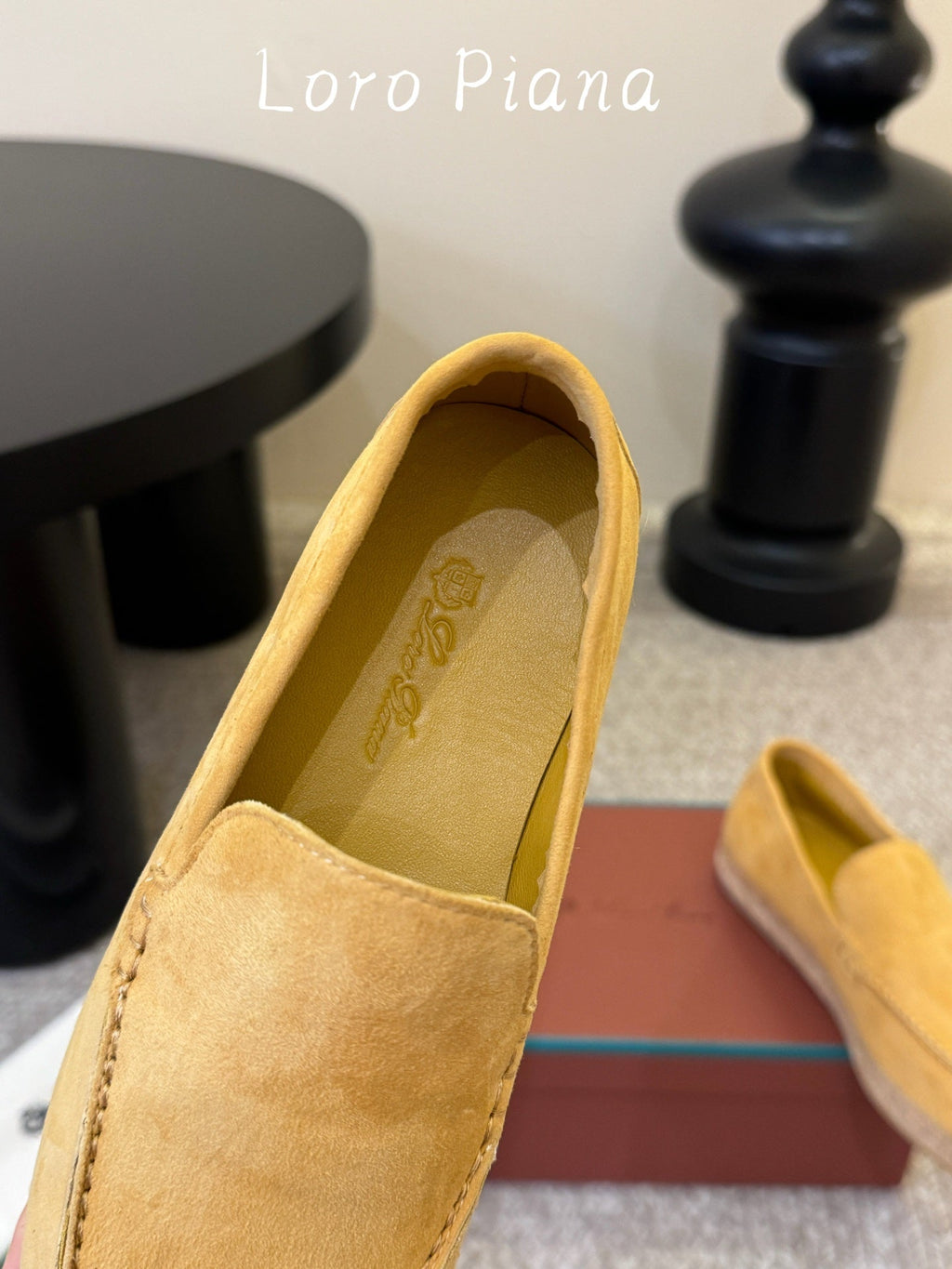 LP 26S ESPADRILLE LOAFERS IN YELLOW SUEDE WITH JUTE TRIM