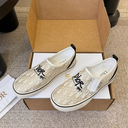 DIOR 26S WALK'N'DIOR SLIP-ON SNEAKERS IN MULTICOLOR DIOR OBLIQUE EMBROIDERED CANVAS STYLE 05