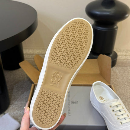 LP 26S LACE-UP SNEAKERS IN CREAM WHITE SUEDE