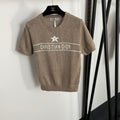 DIOR 26S SHORT-SLEEVE WOOL-BLEND SWEATER 1082