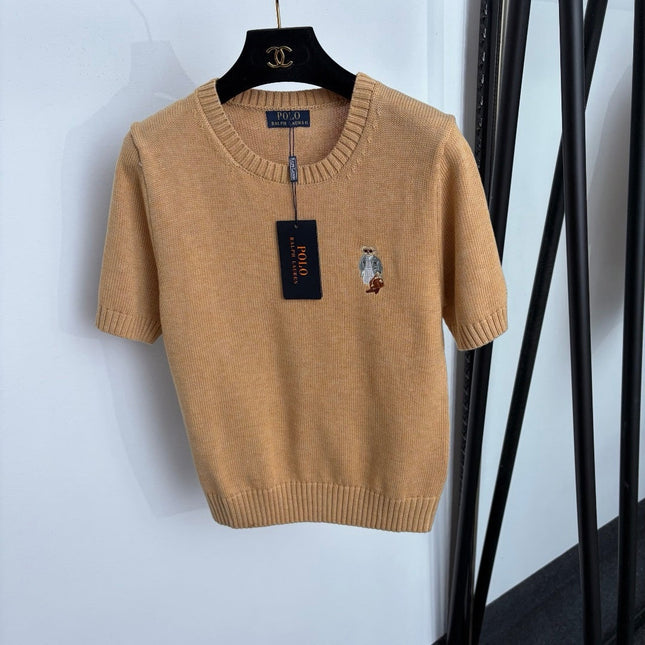 RALPH LAUREN 26S SHORT-SLEEVE CREW-NECK SWEATER 658