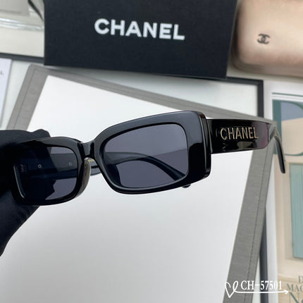 CHANEL 26S SQUARE FRAME IN BLACK ACETATE 409962