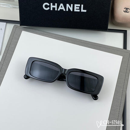 CHANEL 26S SQUARE FRAME IN BLACK ACETATE 409962