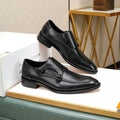 HM DOUBLE MONK STRAP BLACK CALFSKIN