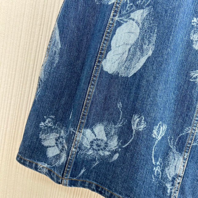 FENDI 26S SLEEVELESS DENIM DRESS 451