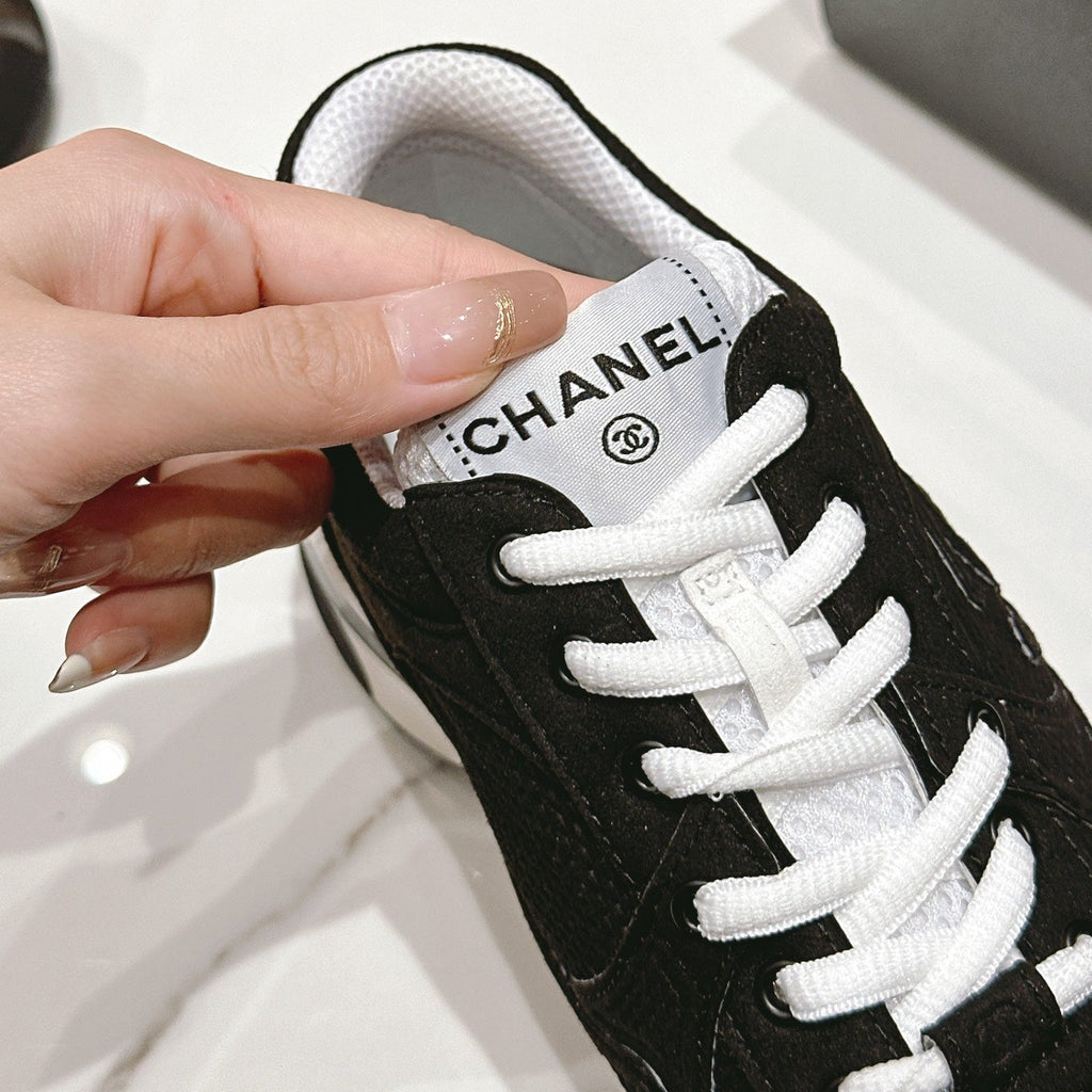 Women's Black White Sneaker Breathable mesh