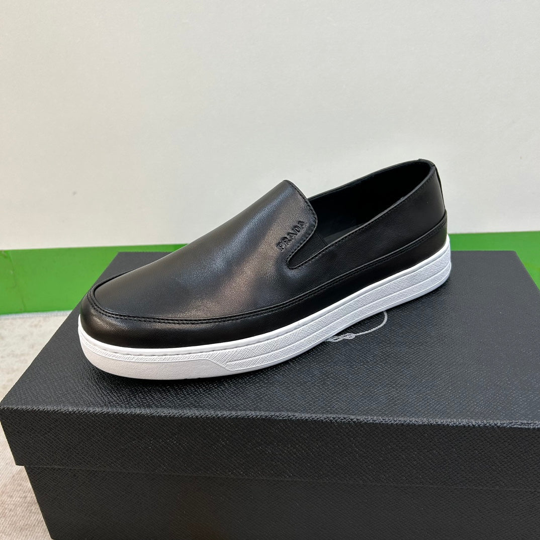 PRA LOAFERS IN BLACK LEATHER
