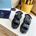 PRA MONOLITH NAPPA SANDALS BLACK LAMBSKIN