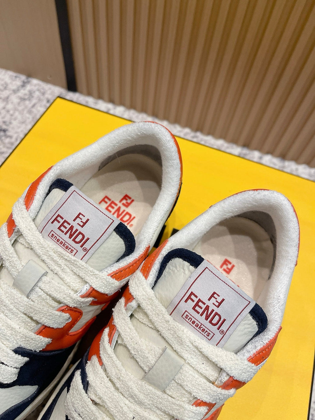 FENDI 25S MATCH SNEAKERS IN MULTICOLOR CALFSKIN AND SUEDE STYLE 9