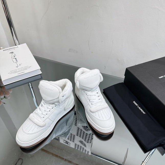 SL SL/80 MID-TOP SNEAKER WHITE CALFSKIN