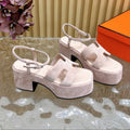 JAM 30 SANDAL IN BABY PINK VELVET