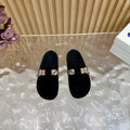 BURBERRY 26S BUCKLE MULES IN BLACK SUEDE