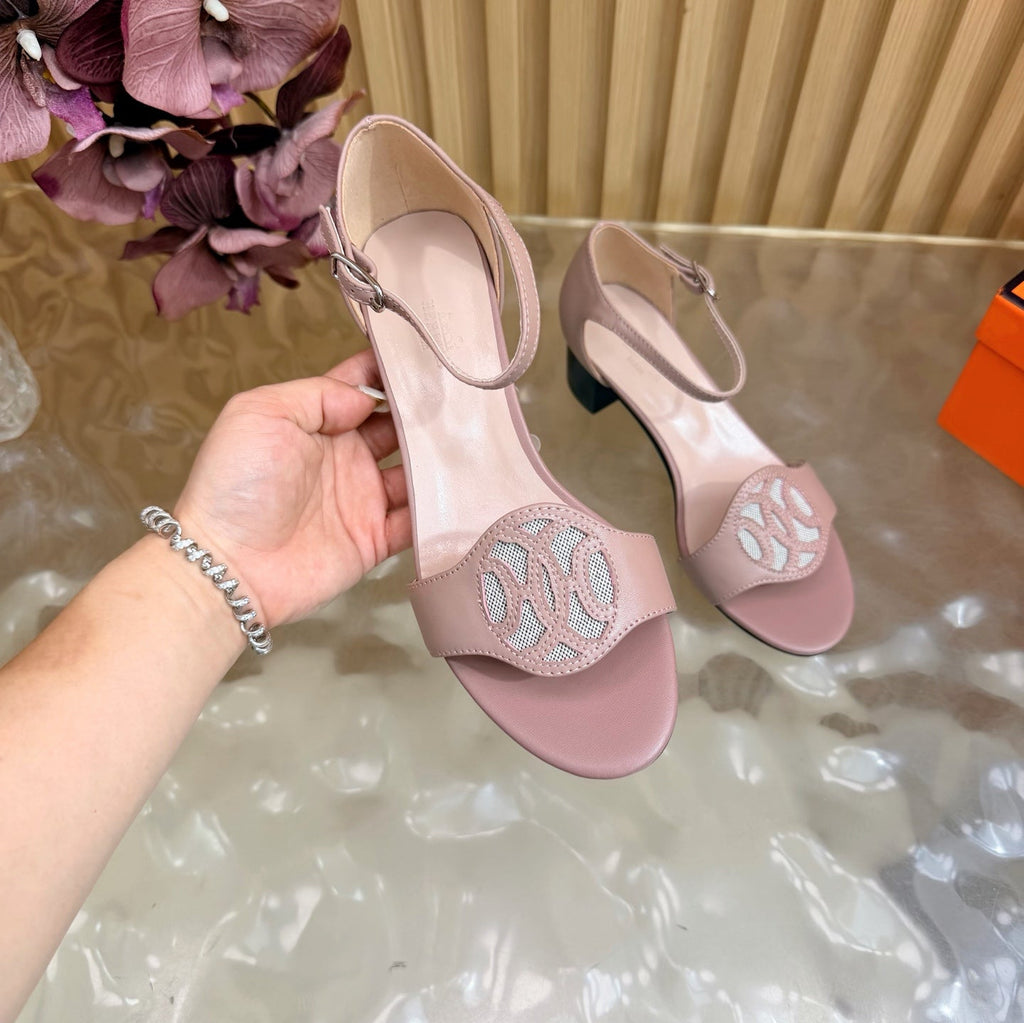 HM 26S MARQUISE SANDAL 45MM IN DUSTY PINK CALFSKIN