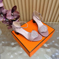 HM 26S MARQUISE SANDAL 45MM IN DUSTY PINK CALFSKIN