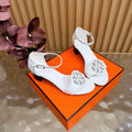 HM 26S MARQUISE SANDAL 45MM IN WHITE CALFSKIN