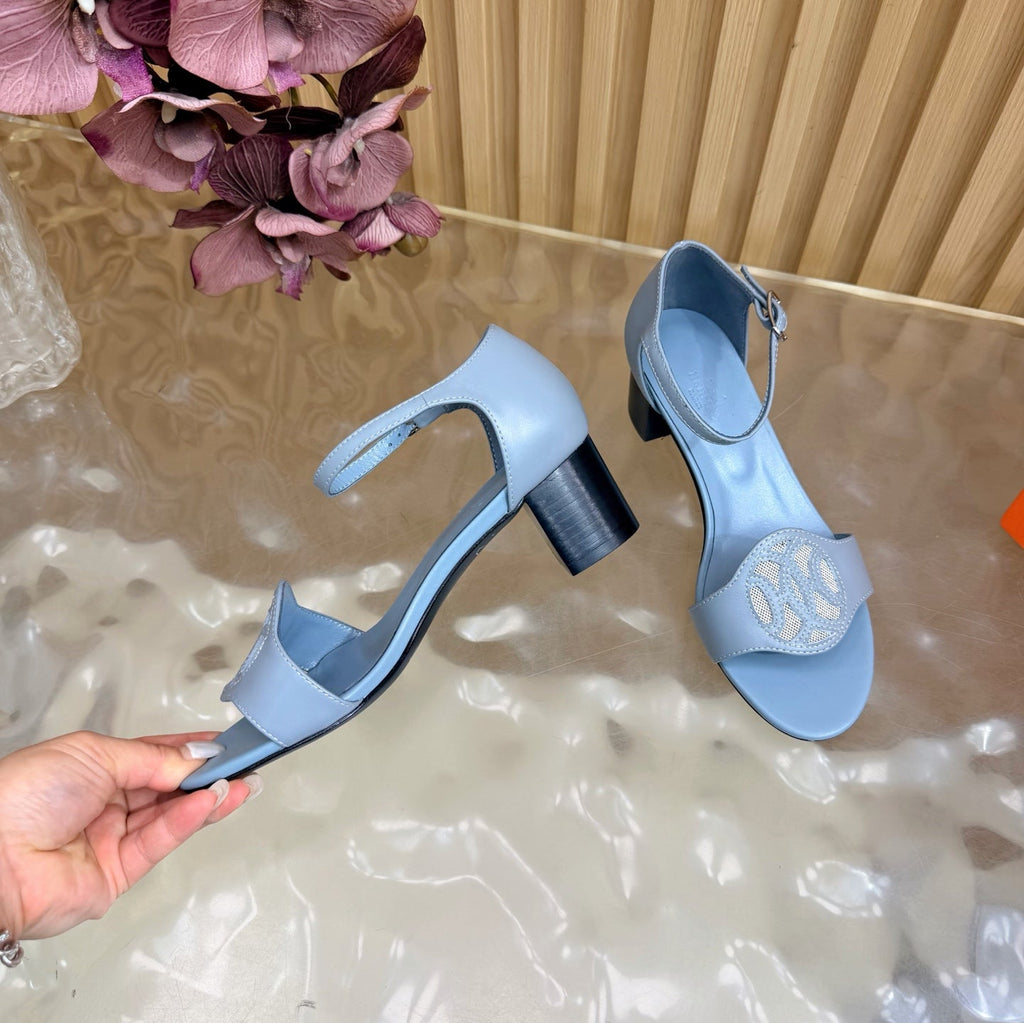 HM 26S MARQUISE SANDAL 45MM IN LIGHT BLUE CALFSKIN