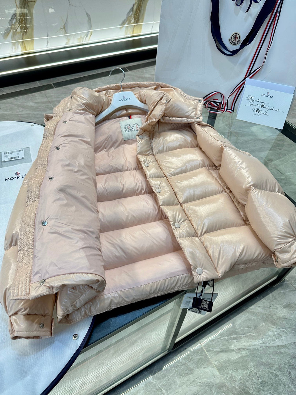 MONCLER 25S JACKET IN LIGHT PINK 027