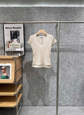 CELINE 26S SHORT-SLEEVE KNIT TOP 463