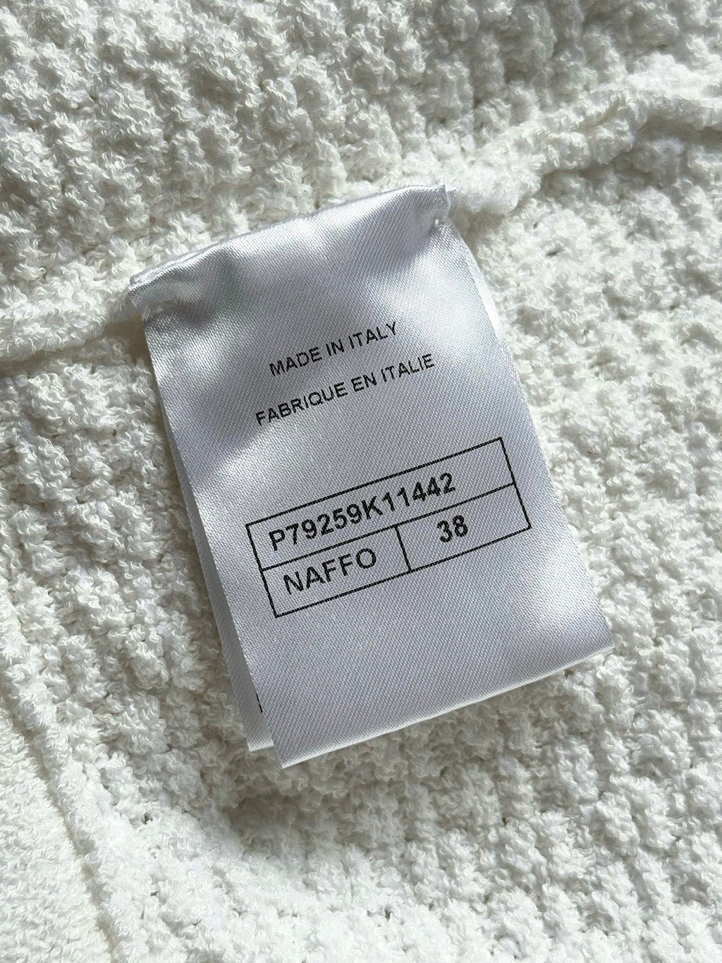 Chanel 25P Mini Skirt White Tweed 237298