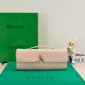 BV Long Clutch Andiamo 31 Pink Leather Ghw