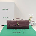 BV Long Clutch Andiamo 31 Burgundy Crocodile Calfskin Ghw