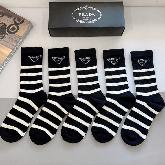 PRADA 26S CREW SOCKS 549153 (1 BOX)