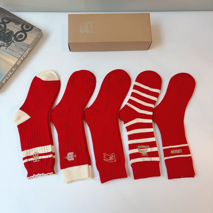 BURBERRY 26S CREW SOCKS 154399 (1 BOX)