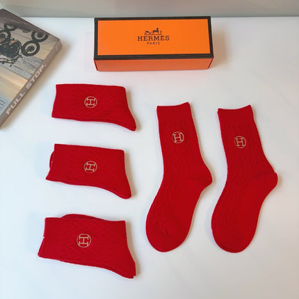 HERMES 26S CREW SOCKS 166960 (1 BOX)