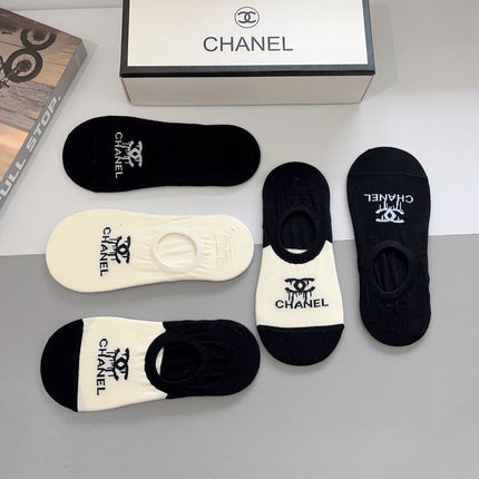 CHANEL 26S NO-SHOW SOCKS 412398 (1 BOX)