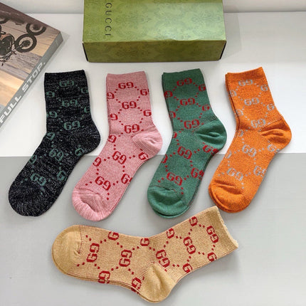 GUCCI 26S CREW SOCKS 398809 (1 BOX)